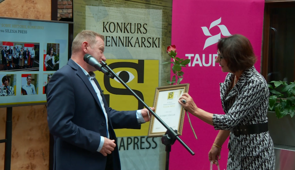 Grzegorz Głuszak laureatem nagrody XV edycji konkursu dziennikarskiego SILESIA PRESS